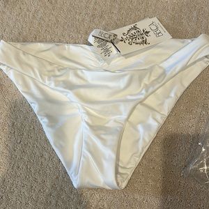 Becca white swim bottoms